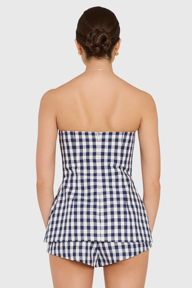 Amanda Uprichard Solina Tunic in Navy White