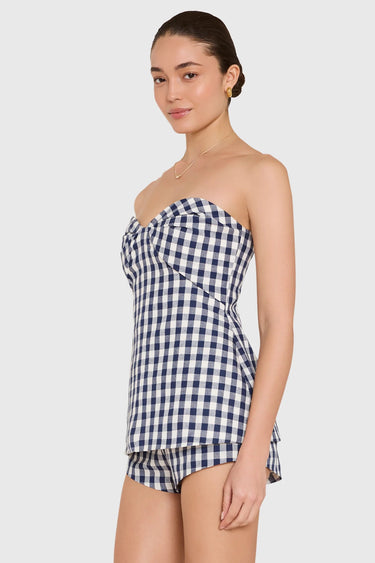 Amanda Uprichard Solina Tunic in Navy White