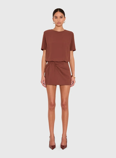 Amanda Uprichard Willa Romper in Harvest