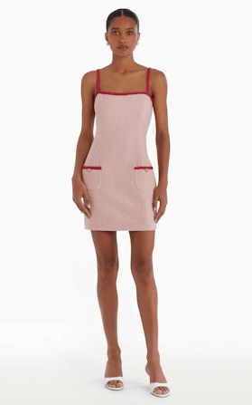 Amanda Uprichard Windsor Dress in Light Pink - Estilo Boutique