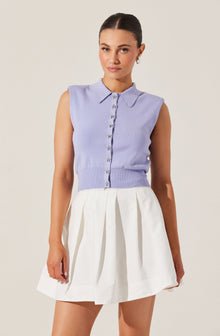 ASTR Kori Sweater Top in Periwinkle - Estilo Boutique