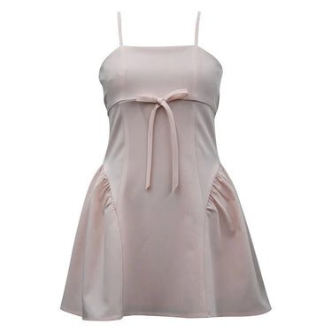 Ava & Yelly Tween Side Shirred Bow Front Dress in Blush