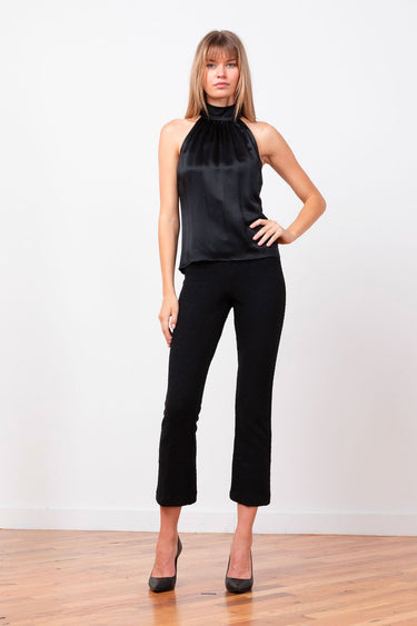 Avenue Montaigne Leo Boucle Pant in Black
