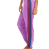 Aviator Nation 5 Stripe Sweatpant in Neon Purple - Estilo Boutique
