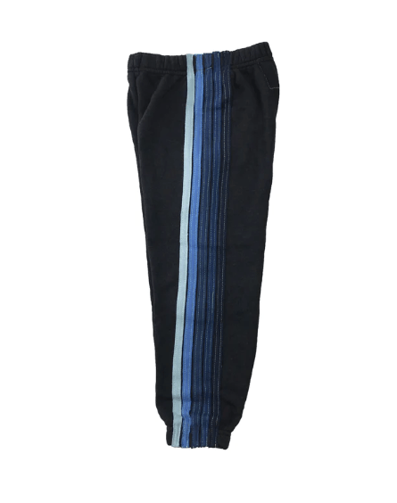 Aviator Nation Kids 5 Stripe Sweatpant in Charcoal/Blue - Estilo Boutique