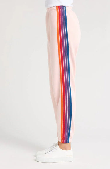 Aviator Naton 5 Stripe Sweatpant in Light Pink - Estilo Boutique