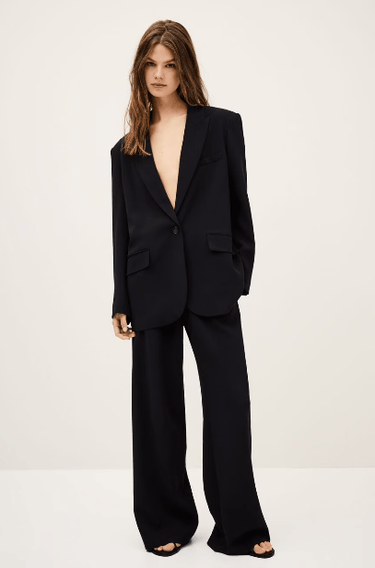 ba&sh Cetty Blazer in Encre - Estilo Boutique