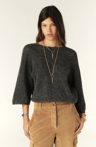 ba&sh Isaac Sweater in Grischine - Estilo Boutique