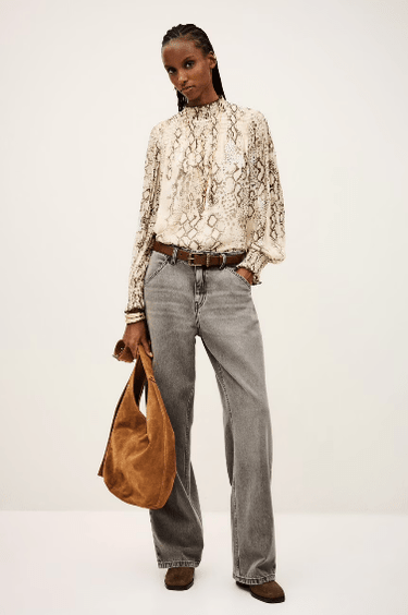 ba&sh Shamy Blouse in Ecru