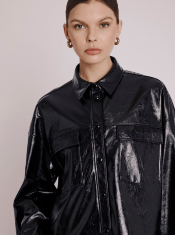 Berenice Carson Oversize Shirt in Black - Estilo Boutique