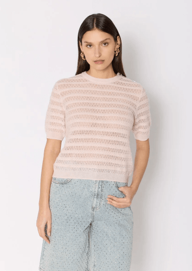 Berenice Madaline Knitted Sweater in Pale Pink