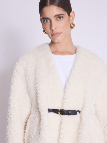Berenice Vargus Jacket in White - Estilo Boutique
