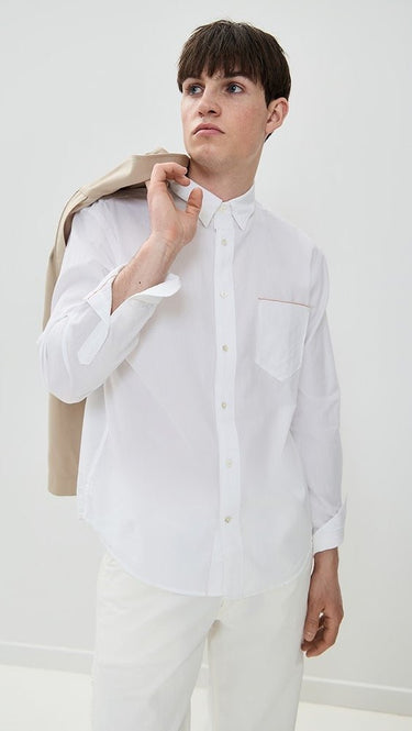 Billy Reid MSL 1 - Pocket Shirt in White