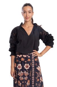Bindu AUra Blouse in Black