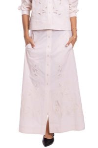 Bindu Kassandra Skirt in Light Ivory