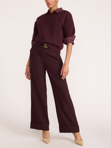 Brochu Walker Olive Sweatshirt in Aubergine