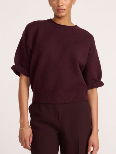 Brochu Walker Olive Sweatshirt in Aubergine