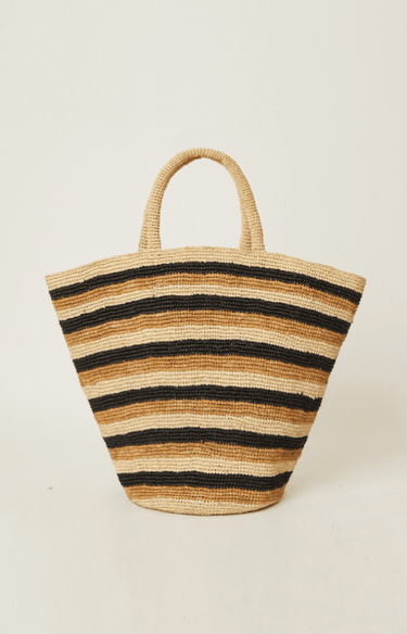 btb Marisol Striped Tote in Neutral - Estilo Boutique