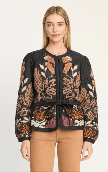 Caballero Ember Reversible Jacket in Crouching Cheetah Black