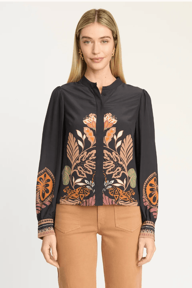 Caballero Riley Top in Crouching Cheetah Black