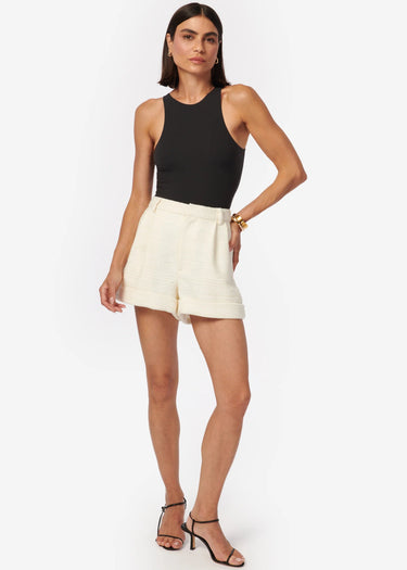 Cami Casey Boucle Short in Cream - Estilo Boutique