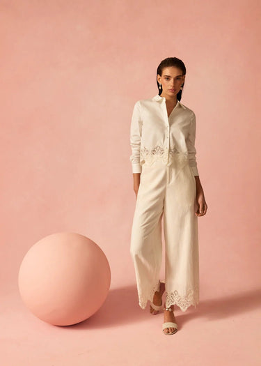Cami NYC Cassia High Rise Linen Pant in Macadamia - Estilo Boutique