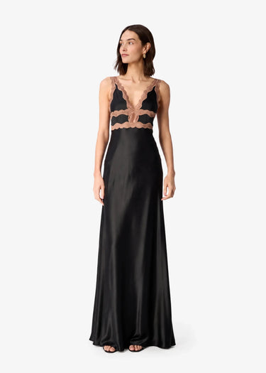 Cami NYC Wendice Silk Gown in Black