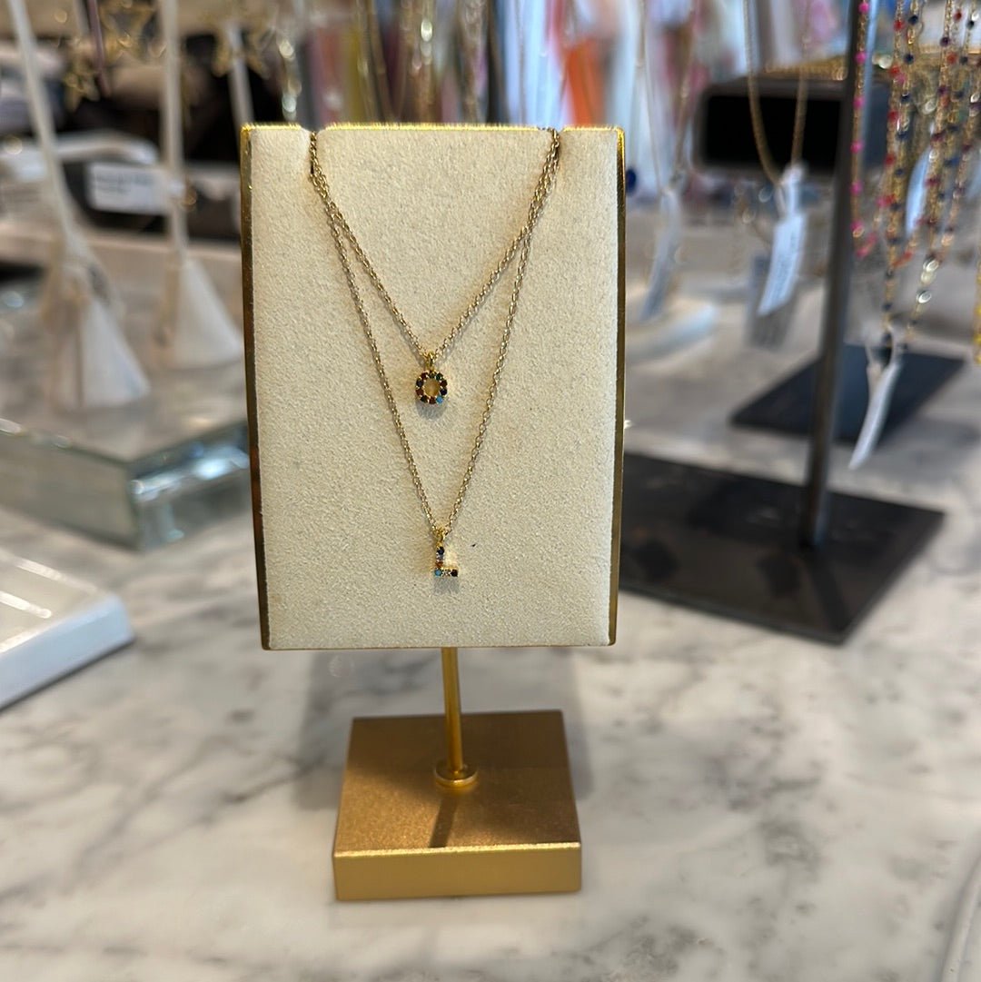 Cassandra Initial Necklace in Gold - Estilo Boutique