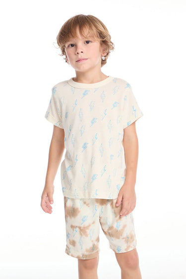 Chaser Allover Doodle Bolt in Starry White - Estilo Boutique