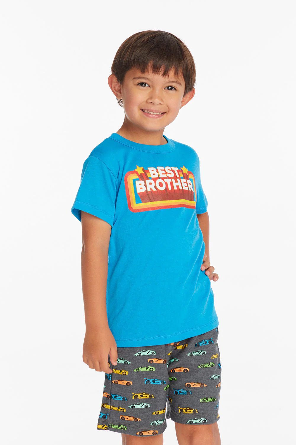 Chaser Best Brother Boys Tee in Blue Danube - Estilo Boutique