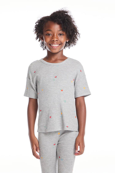 Chaser Devin Fruity Girls Tee in Gray - Estilo Boutique