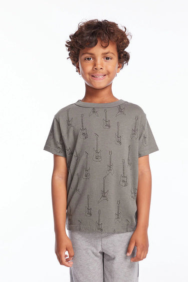 Chaser Electric Guitars Boys Tee in Safari - Estilo Boutique