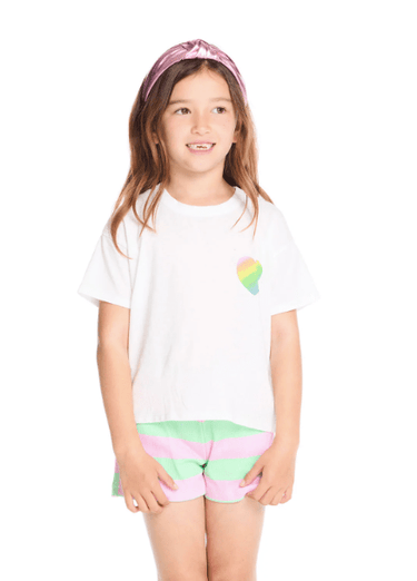 Chaser Heart & Wings Tee in White - Estilo Boutique