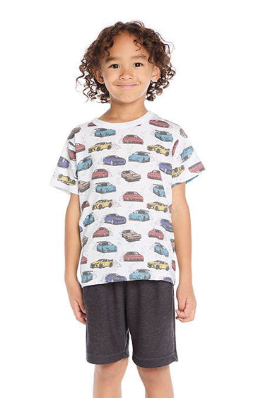 Chaser Kids Fast Car Tee in White