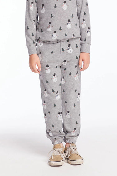 Chaser Kids Snow Daze Joggers in Heather Gray - Estilo Boutique