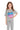 Chaser Kids Stripe Heart Tee in Grey