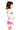 Chaser Kids Zip Up Hoodie with Pinky Strappings in Pinky Colorblock