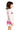 Chaser Kids Zip Up Hoodie with Pinky Strappings in Pinky Colorblock