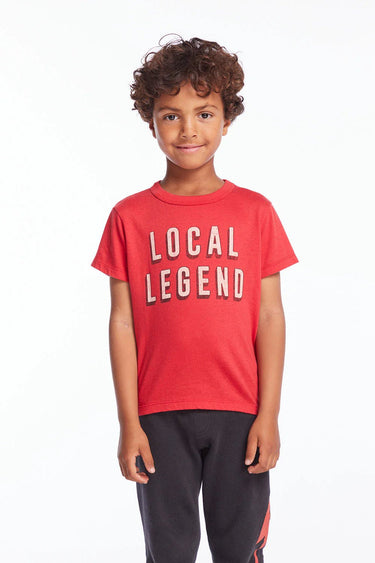 Chaser Local Legend Boys Tee in Cardinal - Estilo Boutique