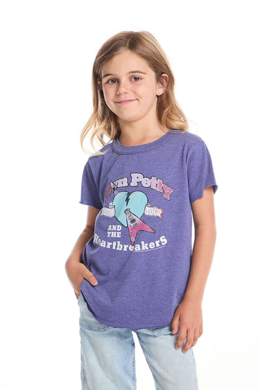Chaser Tom Petty 1979 Tour Girls Tee in Frost Blue - Estilo Boutique