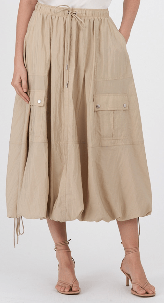 Cinq A Sept Finley Skirt in Khaki - Estilo Boutique