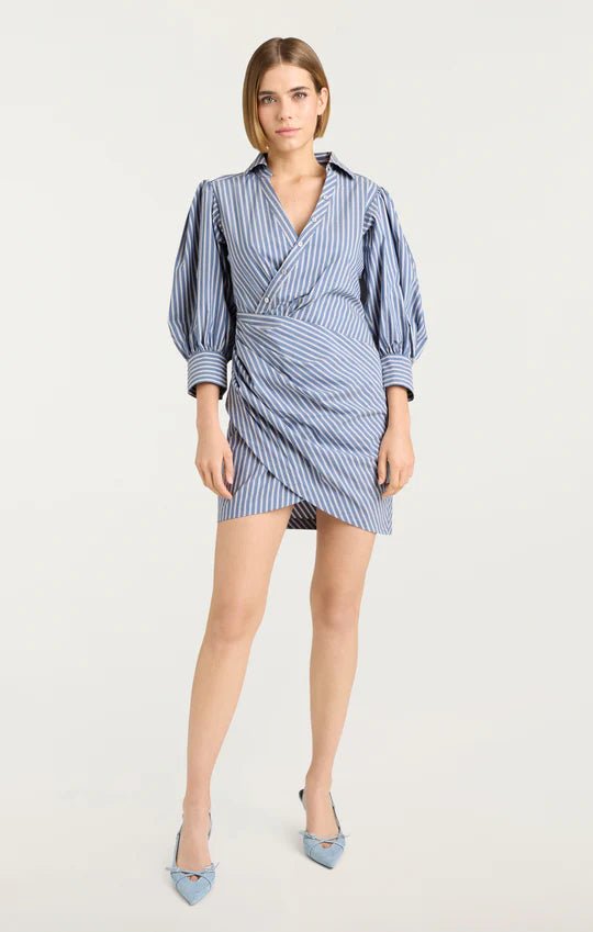 Cinq Sept Sabrina Stripe Macaulay Dress, 2 / Blue Cinq Sept Sabrina Stripe Macaulay Dress, 2 / Blue