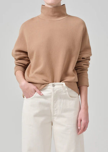 Citizen of Humanity Cara Fleece Turtleneck in Surrey - Estilo Boutique
