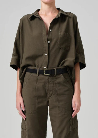 Citizen of Humanity Claire Origami Shirt in Costes - Estilo Boutique