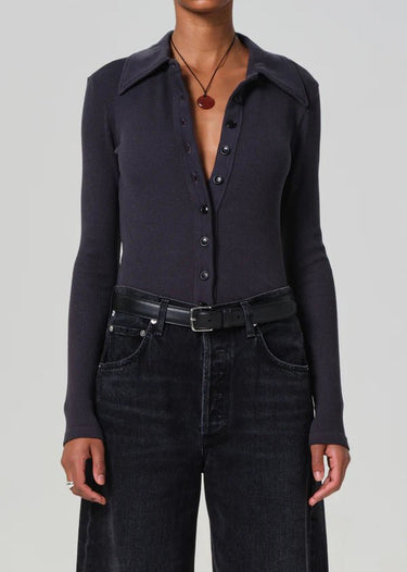 Citizen Of Humanity Gila Polo in Charcoal - Estilo Boutique