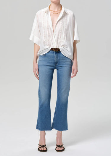 Citizen of Humanity Goldie Ankle Kick Flare In Calla