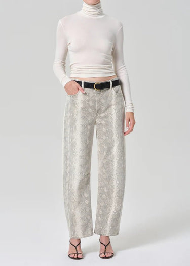 Citizen of Humanity Miro Long Relaxed Jeans in Python