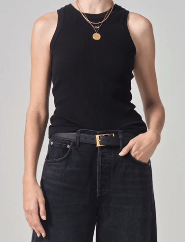 Citizens of Humanity Isabel Tank in Black - Estilo Boutique