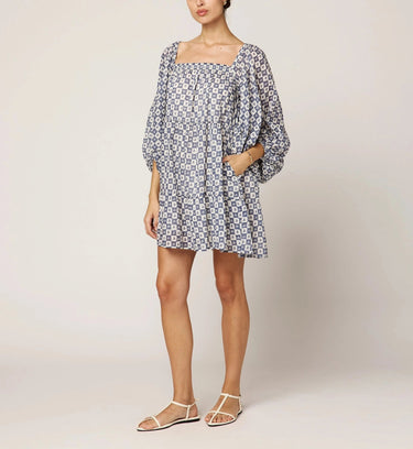 Cleobella Hattie Mini Dress in Piazze Check - Estilo Boutique