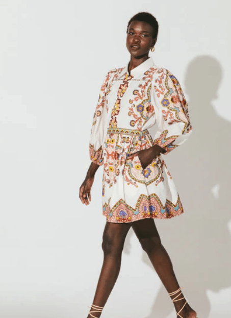 Cleobella Leigh Mini Dress in Lagos Print - Estilo Boutique